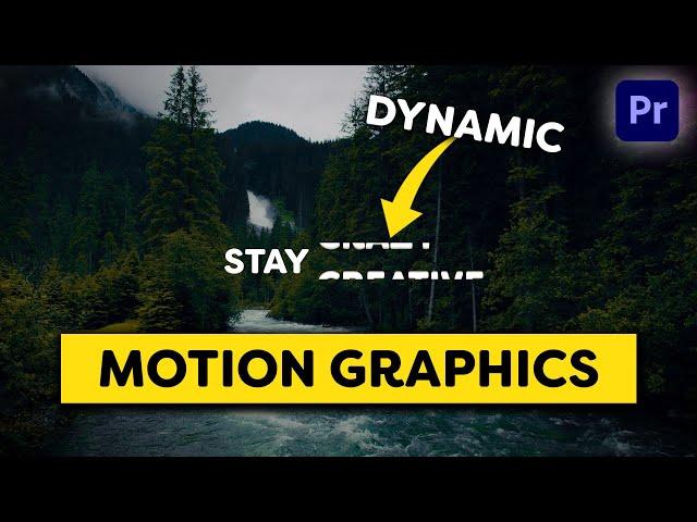 Simple DYNAMIC Motion Graphics (Premiere Pro Tutorial)