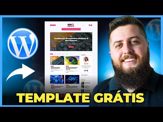 Como criar um BLOG DE NOTÍCIAS no WordPress | Template Grátis