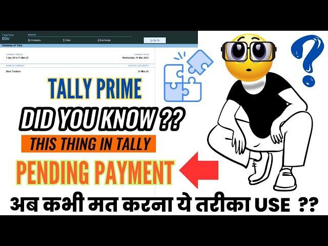 Tally Prime Creditor Vs Debtor | Payment Pending | Ageing of Debtor and creditor for Payment