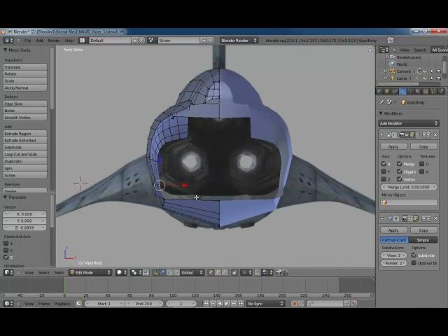 3DBuzz - Modelling a Viper Mk VII - 04