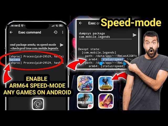 How to Optimize to Max performance of any android games | enable Arm64 speed-mode with brevent