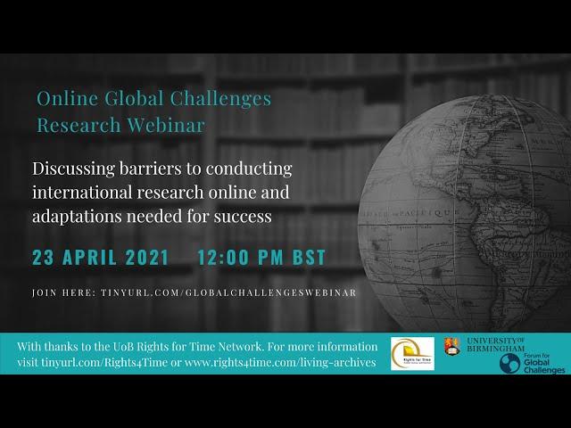 Online Global Challenges Research Webinar