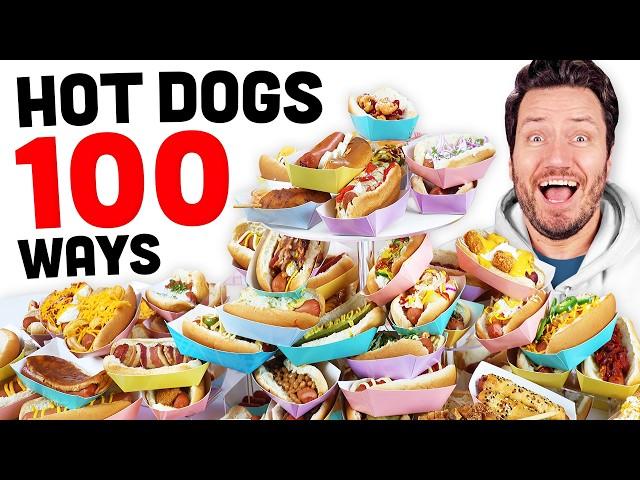 We Cooked and Ate 100 Different Hot Dogs!