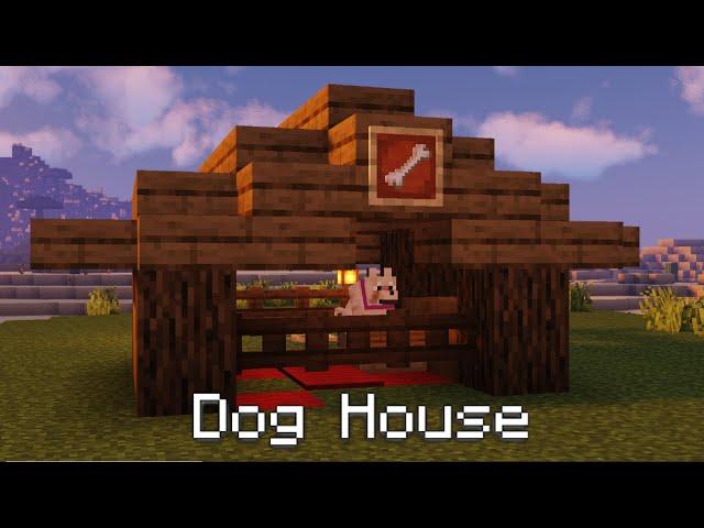 How To Build A Dog House In Minecraft