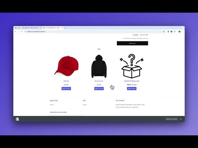 Create Custom Cart Offers - SellUp for Shopify