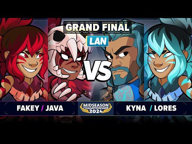 Fakey & Java vs Kyna & Lores - GRAND FINAL - Brawlhalla Midseason Championship 2024 - LAN 2v2