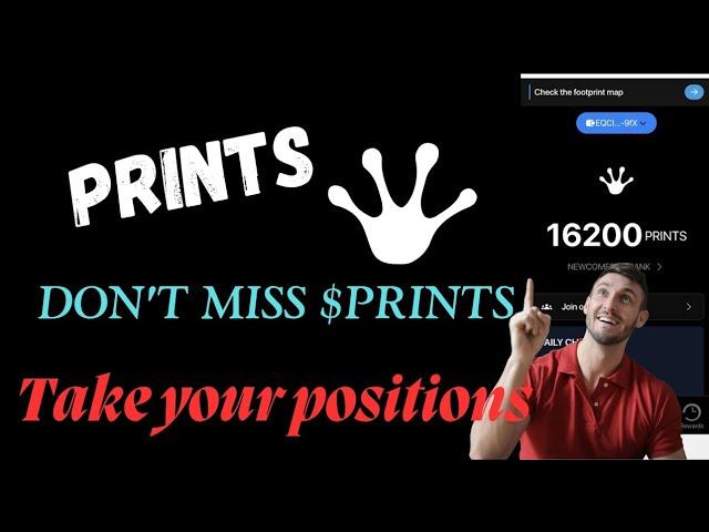 AFTER $PAWS IS $PRINTS - Don't Miss $PRINTS PRINTS AIRDROP MINING STEP BY STEP GUIDE