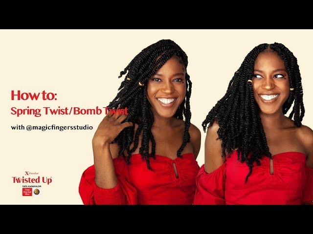 #TWISTEDUP101 How To Spring Twist & Bomb Twist | Outre X-Pression Twisted Up