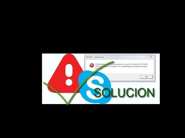 api-ms-win-crt-runtime-l1-1-0.dll  (mas soluciones)