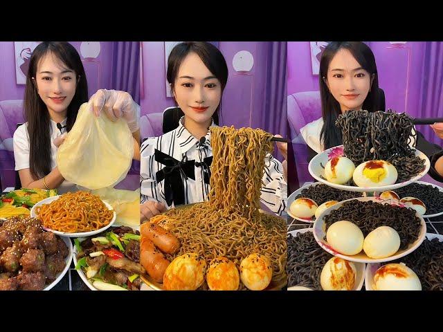 ASMR MUKBANG EATING TOO MUCH NOODLES 안녕하세요 평소 중국 음식을 좋아하고 관심있는 사람입니다