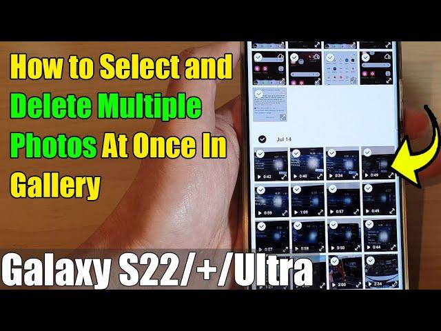 Galaxy S22/S22+/Ultra: How to Select and Delete Multiple Photos At Once In Gallery