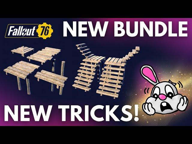 NEW catwalk posts are AWESOME! | Fort Fortress Bundle REVIEW & camp building TRICKS Fallout 76