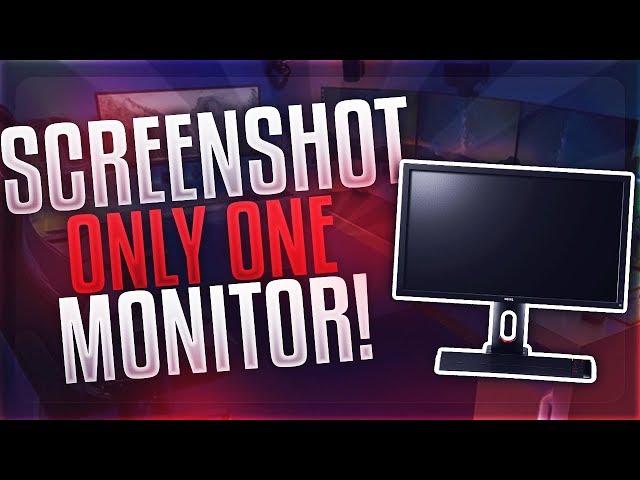 How to Screenshot Only ONE Monitor with DUAL Monitors: Windows 11/10