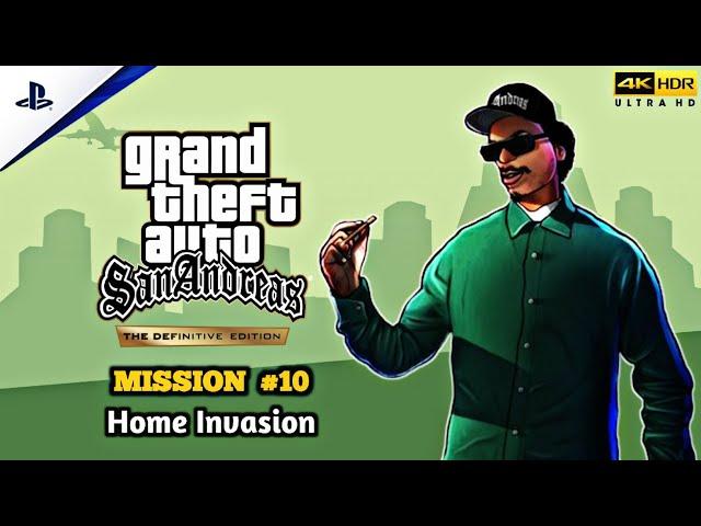 GTA San Andreas Definitive Edition - Mission #10 - Home Invasion - 4K 60FPS HDR