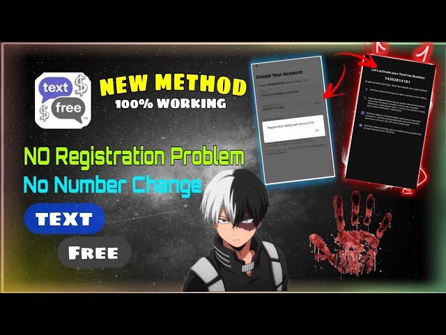 How to Fix Registration Failed With Error A101 | TextFree New Method | Textfree Method |new#textfree