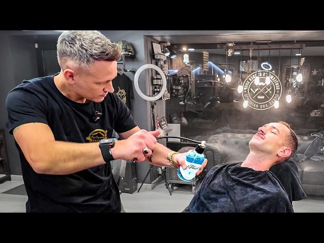 FRENCH MASTER BARBER Shows How It's Done [ASMR with tips] – Boufféré 