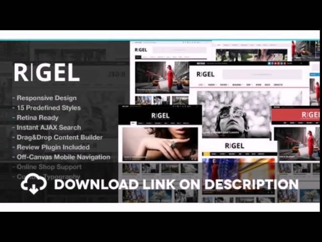 Rigel Responsive Magazine Newspaper Theme Free Download