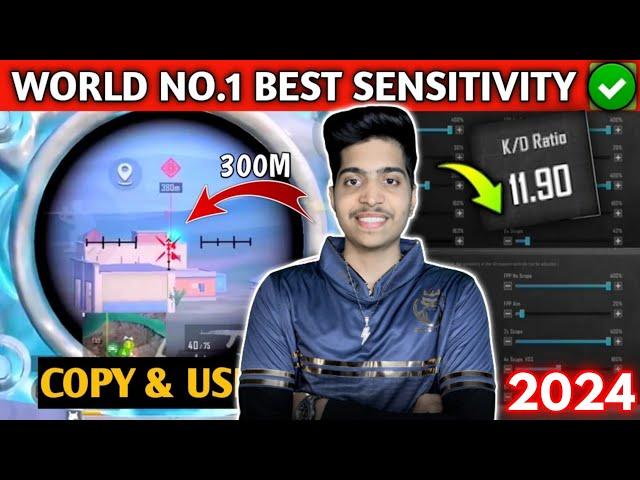 WORLD NO.1 BEST SENSITIVITY  |  TSM NINJA 3.3 SENSITIVITY 2024 | BGMI | PUBG MOBILE |