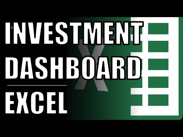 How To Make an Investment Tracker/Dashboard on Excel [EASY]