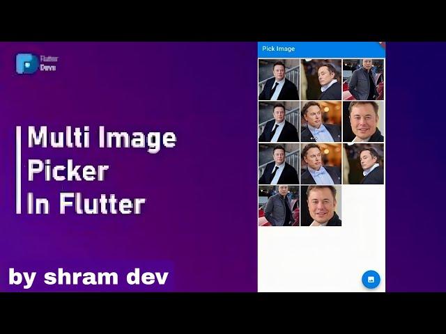 Flutter Multi Image Picker With Gride View