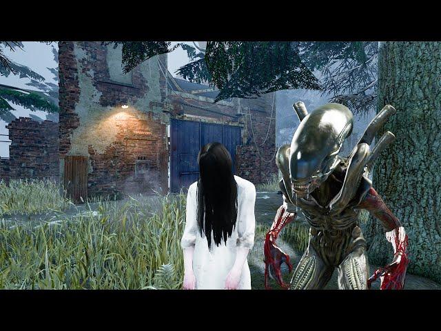 Onryo & Xenomorph Gameplay | Dead By Daylight (No Commentary)