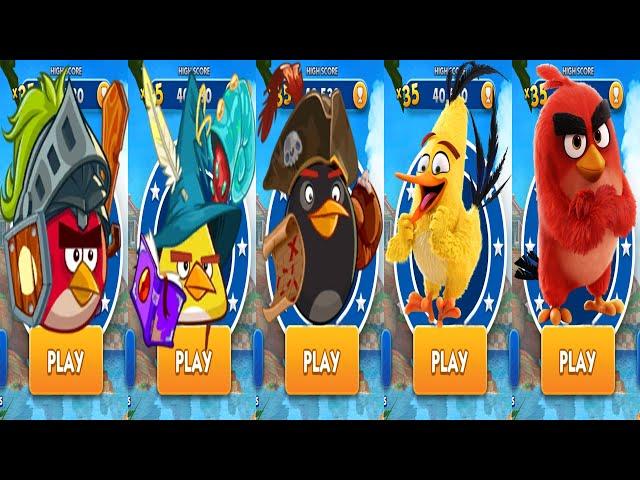 Sonic Dash - All 5 Angry Birds Runners (Red, Chuck, Bomb) vs Bosses Eggman & Zazz Android Gameplay