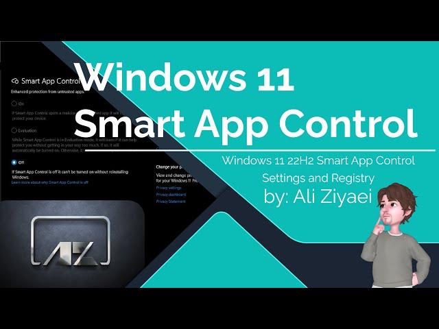 Windows 11 22H2 Smart App Control Settings and Registry