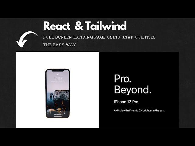 This isn't your Average Scrolling - See What ReactJS and Tailwind CSS Do | Tailwind Scroll Snap