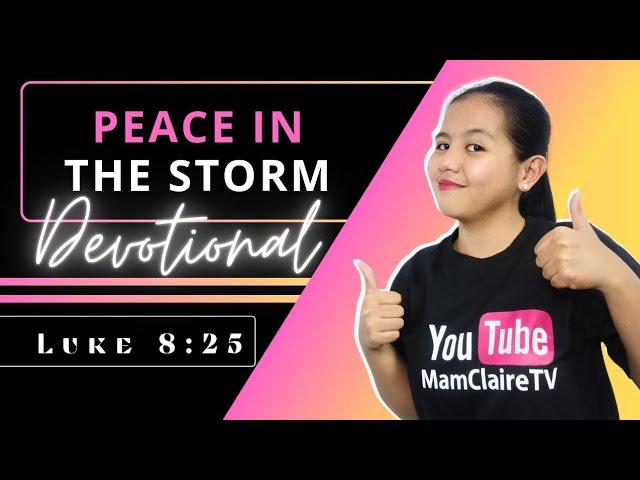 PEACE IN THE STORM – Daily Devotional