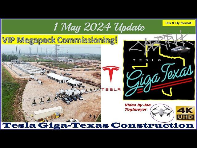 VIP Megapack Event! S Extension Major Progress & Cybertrucks!1 May 2024 Giga Texas Update (07:35AM)