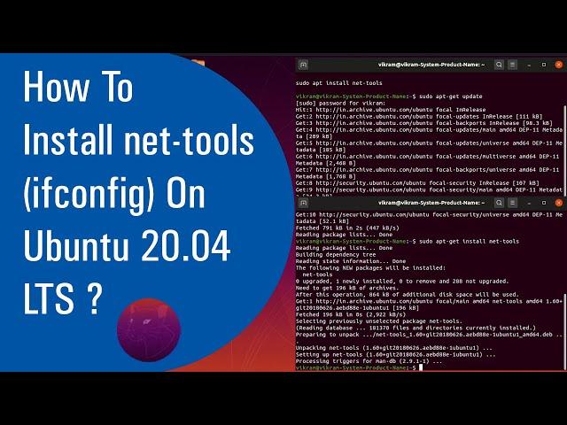  How To Install net-tools ( ifconfig ) Step By Step Full Process ( October 2020 )