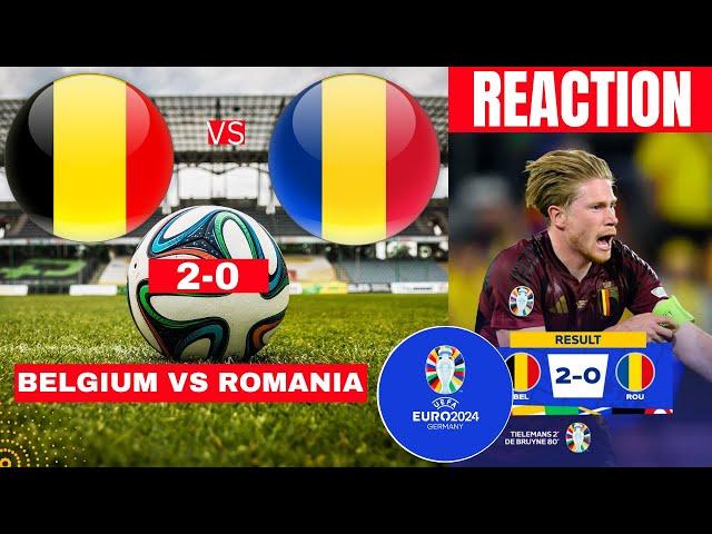 Belgium vs Romania 2-0 Live Stream Euro 2024 Football Match Score Commentary Highlights Vivo Direct