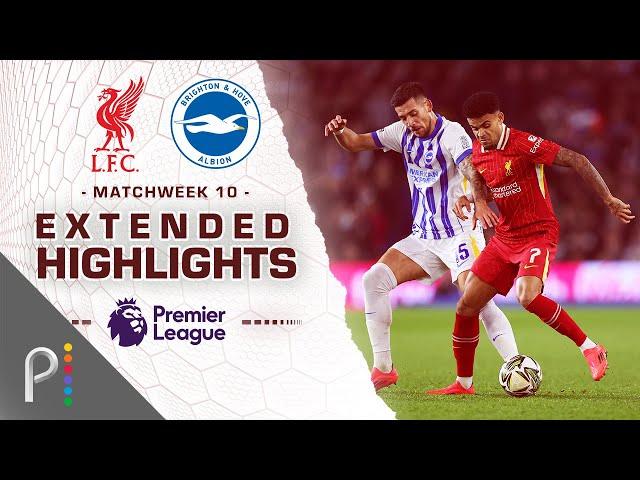 Liverpool v. Brighton | PREMIER LEAGUE HIGHLIGHTS | 11/2/2024 | NBC Sports