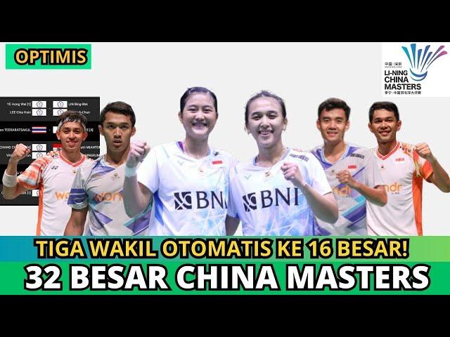 SERU! JADWAL 32 BESAR CHINA MASTERS 2024 & HEAD TO HEAD #chinamasters2024