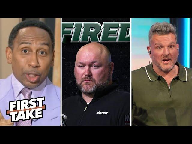 FIRST TAKE | "Aaron Rodgers' fate is sealed"- Stephen A. react Jets fire general manager Joe Douglas