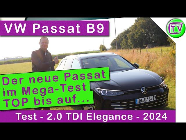 VW Passat Elegance 2.0 TDI B9 2024 test, review and driving report