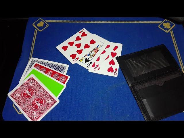 Uday swap wallet and the Irish three card monte TUTORIAL, card trick/magic trick