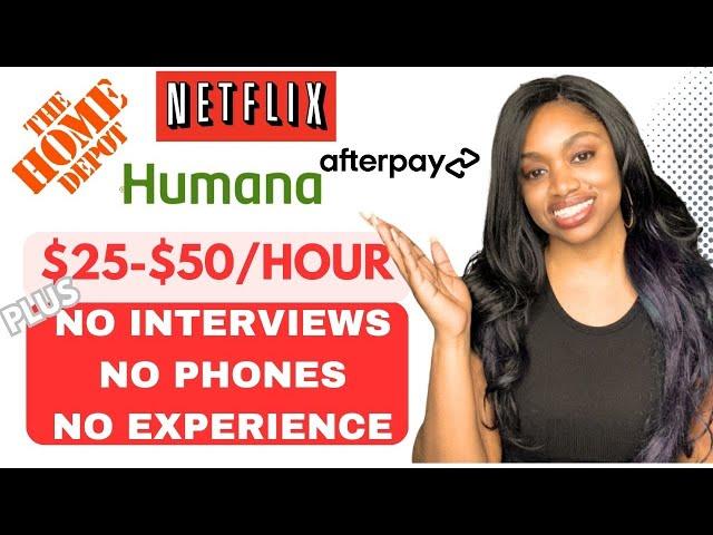 4 No Interview Fast Start Jobs I ALWAYS HIRING I Work From Home 2024