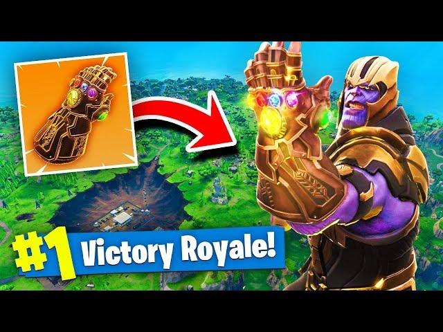 *NEW* THANOS INFINITY GAUNTLET GAMEPLAY In Fortnite Battle Royale!