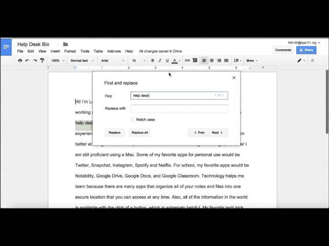 How to Use the Find and Replace Feature in Google Docs