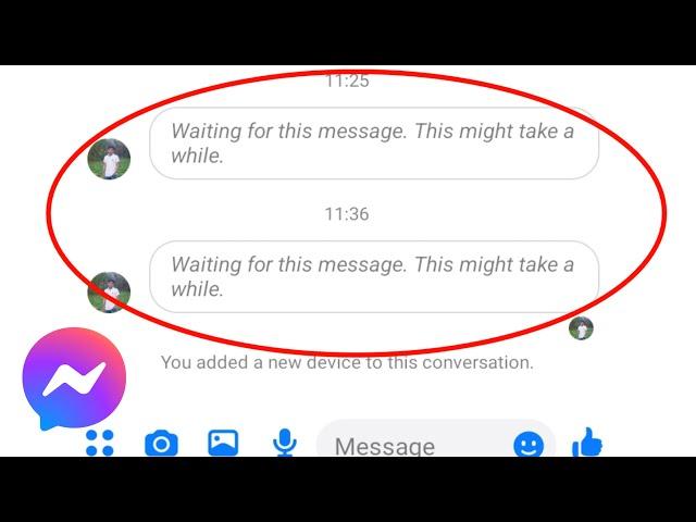 Fix Messenger Waiting for This Message This Might Take a While Problem