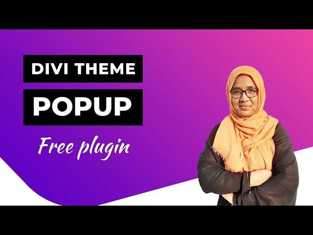 How to create DIVI pop up effect with a free plugin