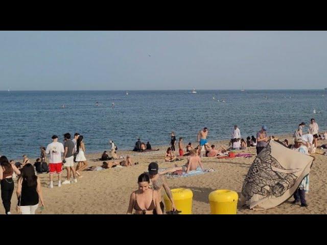 BARCELONA BEACH WALK SUMMER 2023 ️ 4K UHD