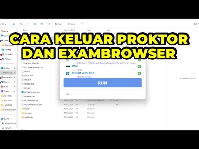 TUTORIAL CARA KELUAR DARI APLIKASI EXAMBOWSER DAN PROKTOR BROWSER PADA TES ANBK TERBARU TAHUN 2024