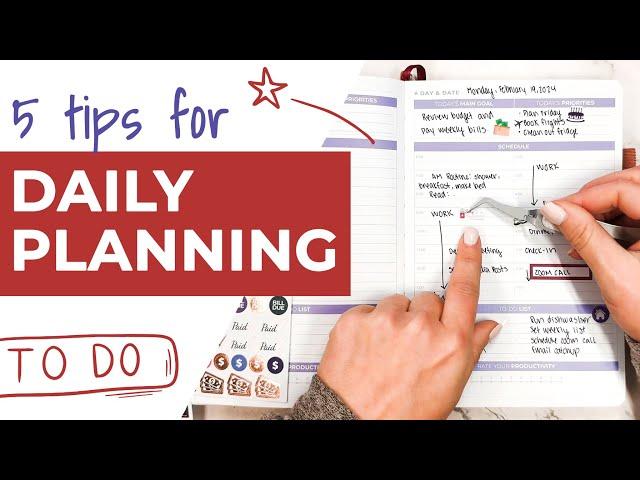 5 Tips for Planning Your Day ft. Clever Fox Daily Planner 2nd Edition