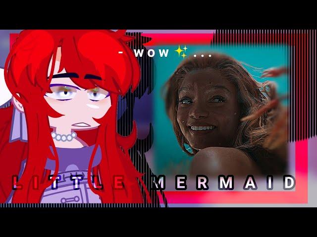 •| Princess Ariel react to Live Action Little Mermaid |• gacha club /