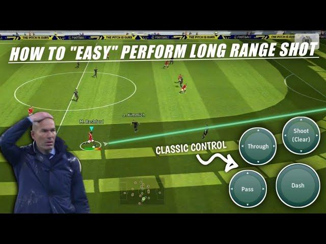 How To Easy Perform Long Range Shot In Efootball 2022 Mobile  / Tutorial Long Shot Goal 