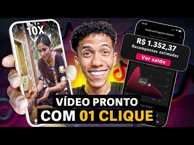 COMO CRIAR VÍDEOS COM 1 CLIQUE PARA MONETIZAR UM PERFIL DO TIKTOK RÁPIDO