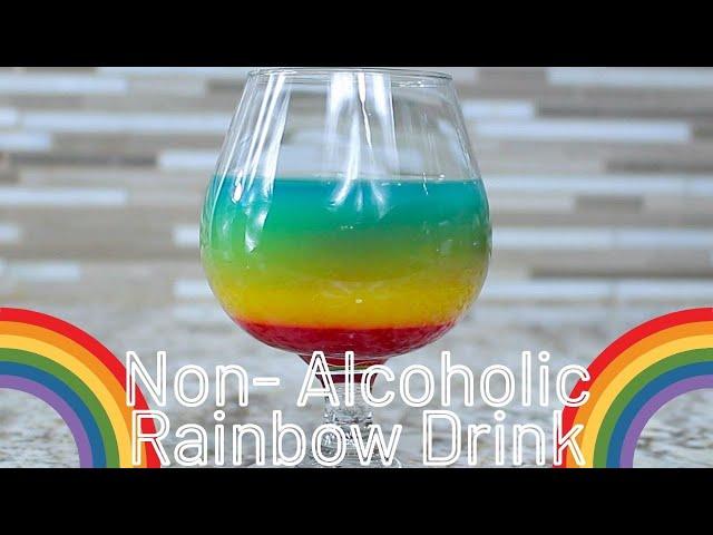 Non- Alcoholic Rainbow Drink | Rainbow Drink for Kids