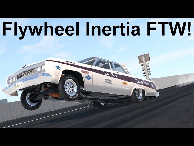 The 1 Ton Flywheel Drag Car! BeamNG. Drive